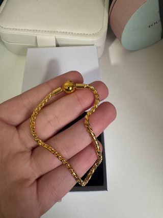 Pulsera Dorada Compatible con Charms