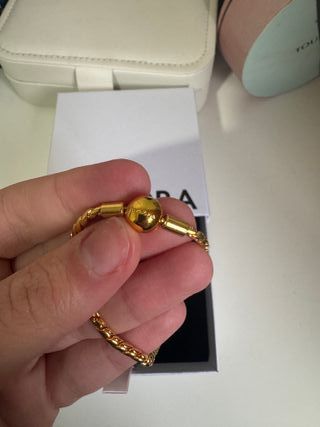 Pulsera Dorada Compatible con Charms