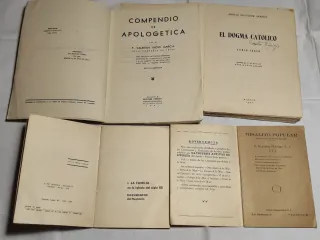 Lote 7 Libros religión antiguos. Años 40, 60, 70