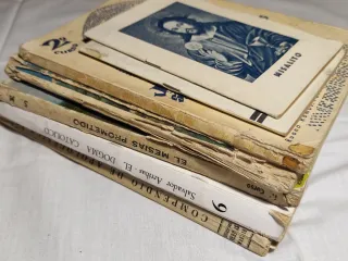 Lote 7 Libros religión antiguos. Años 40, 60, 70