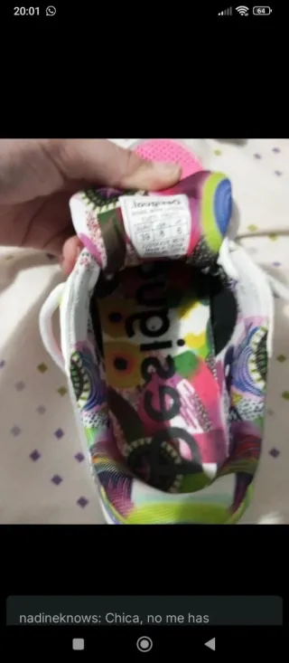 Zapatillas Desigual Multicolor y Rosa