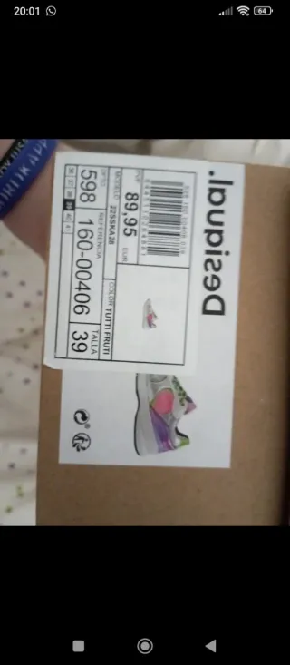 Zapatillas Desigual Multicolor y Rosa