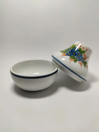 Azucarera portuguesa pintada a mano (vintage)