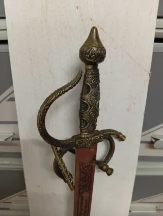 Espada decorativa coleccionismo