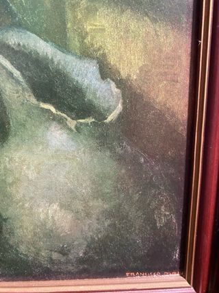 Lámina Francisco Ribera barnizada sobre tablex