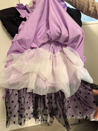 Disfraz Kuromi Morado y Negro Talla 110