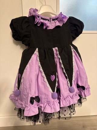 Disfraz Kuromi Morado y Negro Talla 110