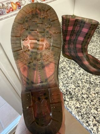 Botas de agua negras y azules y mulicolor custo