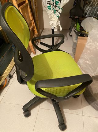 Silla de oficina ergonómica verde para Ordenador