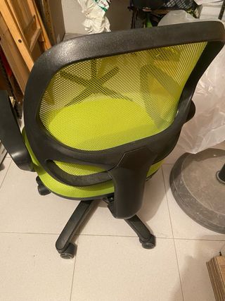 Silla de oficina ergonómica verde para Ordenador