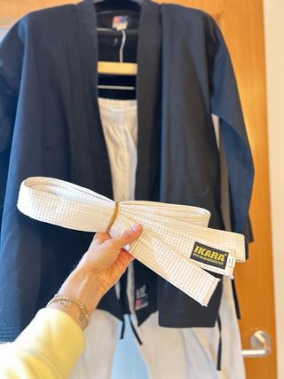 Kimono MAJESTIC negro y blanco