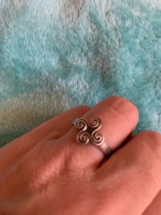 Anillo plata Lauburu