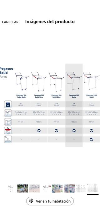 Tendedero Leifheit Pegasus 180! En su caja!