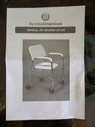 Silla WC Baño Ducha con Ruedas