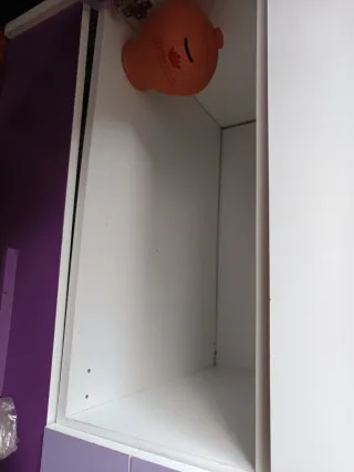 Cama nido 2 camas morado y blanco