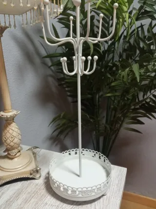 Colgador Joyas Collares y Pulseras Blanco