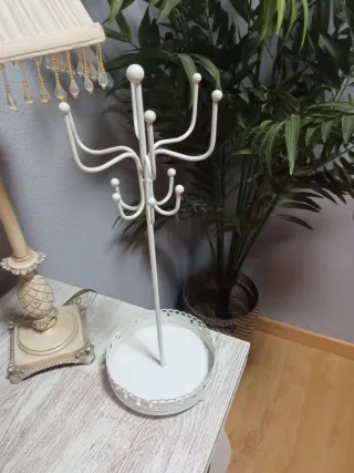 Colgador Joyas Collares y Pulseras Blanco