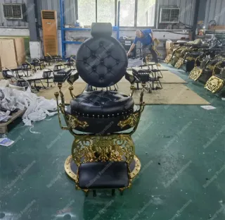 Vendo silla de barbería DORADA