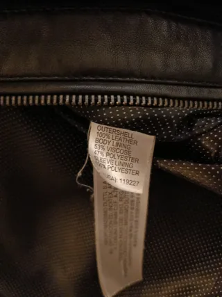 Cazadora Piel Negra Massimo Dutti