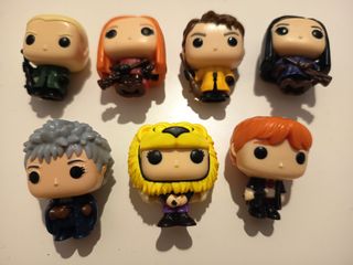 Lote 7 Mini Funkos Harry Potter Kinder Joy