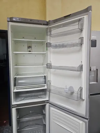 Nevera combi acero inoxidable