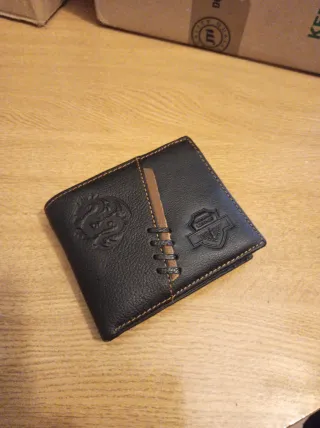 Cartera Billetera Negra y Marrón