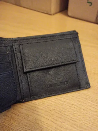 Cartera Billetera Negra y Marrón