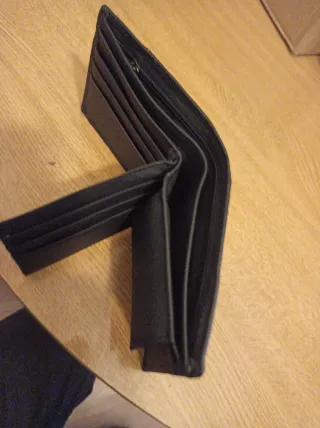 Cartera Billetera Negra y Marrón