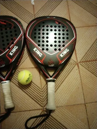 2 Palas de Pádel King + Pelota