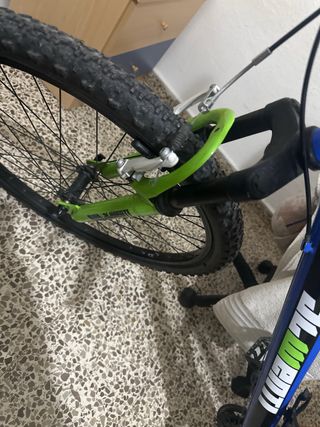 Bicicleta de Montaña Azul y Verde