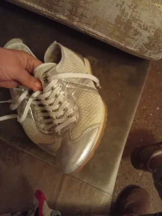 Zapatillas Munich Talla 38 Beige/Plata