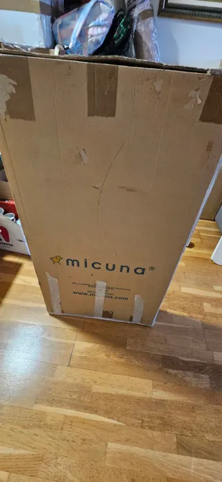 Cuna MICUNA madera blanca + Colchón en (Pamplona)