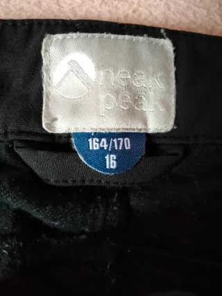 Pantalón trekking niña impermeable con forro t16