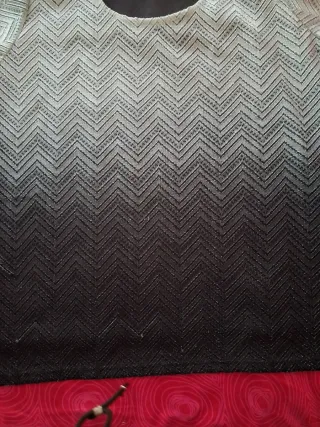 Blusa de señora con estampado zig-zag