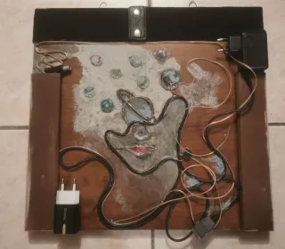 Quadro design retrò Industrial decorazione legno