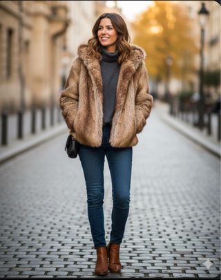 Pelliccia eco Zara taglia S