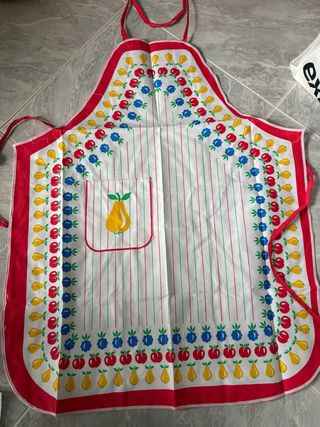 Grembiule con stampa frutta