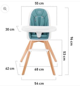 Trona evolutiva Kinderkraft TIXI color gris