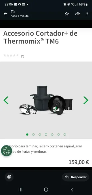 Accesorio Cortador+ Thermomix TM6/TM5