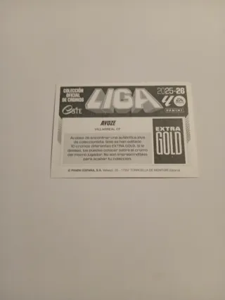 Extra Gold Ayoze 25/26 Panini