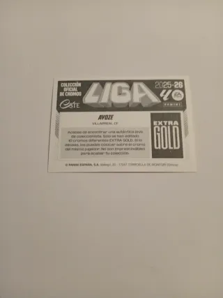 Extra Gold Ayoze 25/26 Panini