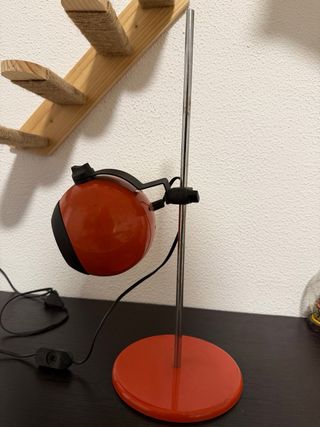 Lámpara Mesa Vintage Space Age Años 70