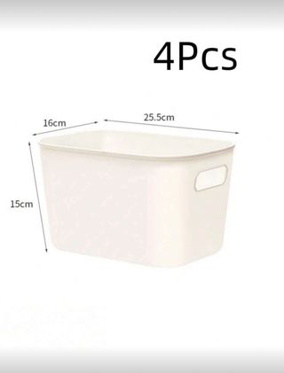 Cajas organizadoras blancas 4 uds