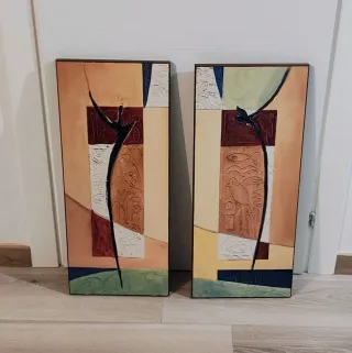 Coppia stampe Del Zotto Mawa stile africano