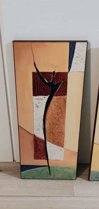 Coppia stampe Del Zotto Mawa stile africano