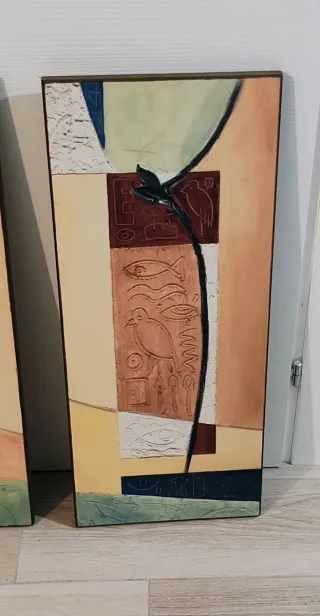 Coppia stampe Del Zotto Mawa stile africano