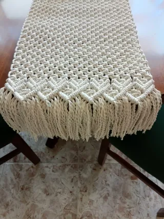 Camino de mesa macramé