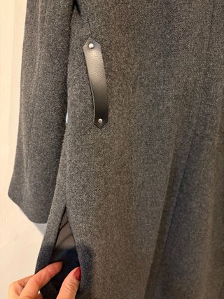 Abrigo largo gris