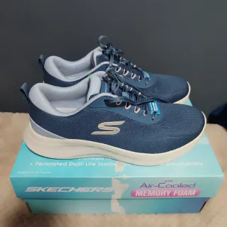 Zapatillas Skechers Mujer Azul Nuevas