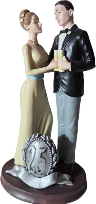 Muñecos Boda Plata 25 Aniversario